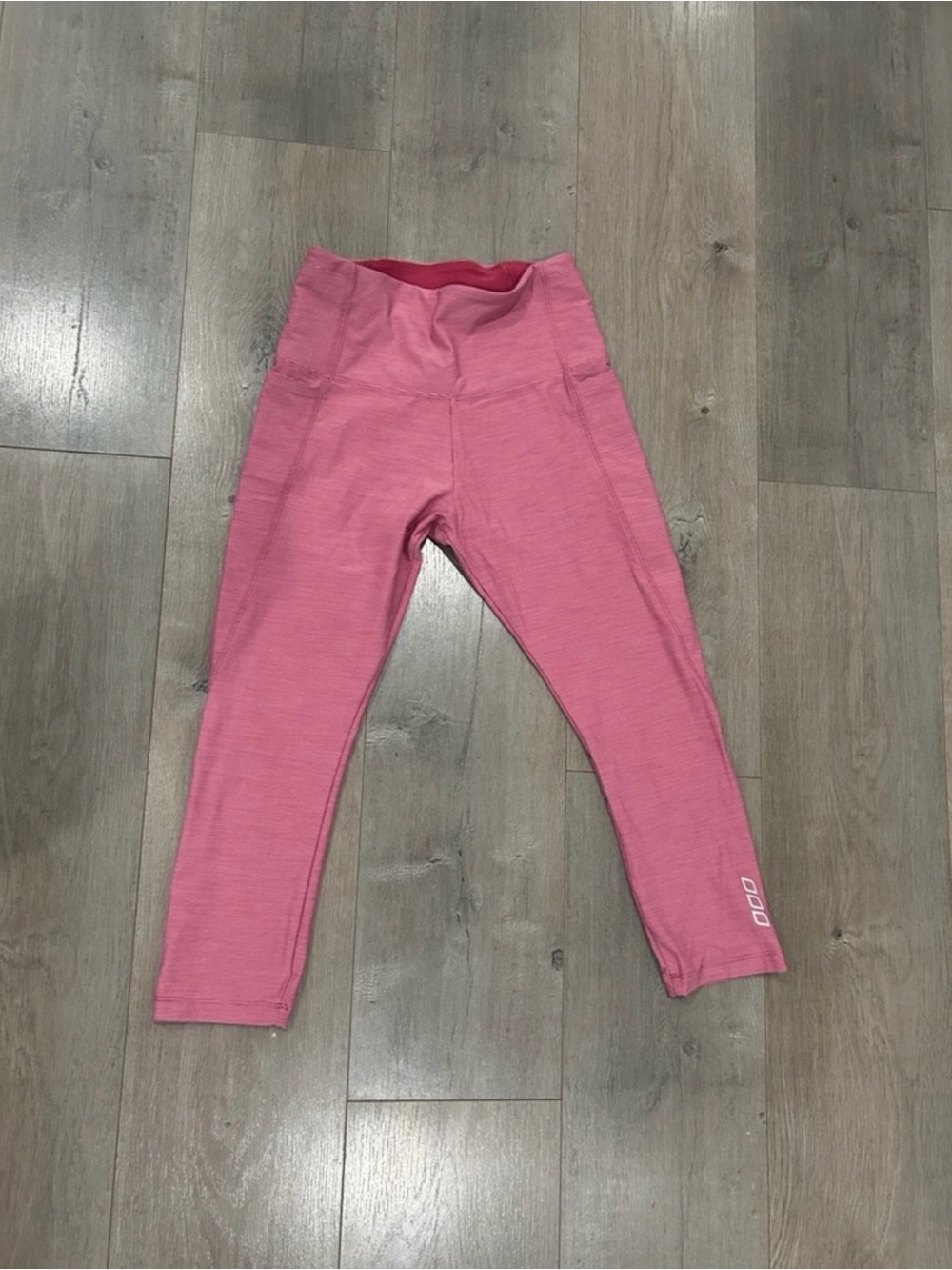 Lorna Jane Striped Pink/Red Capri Leggings